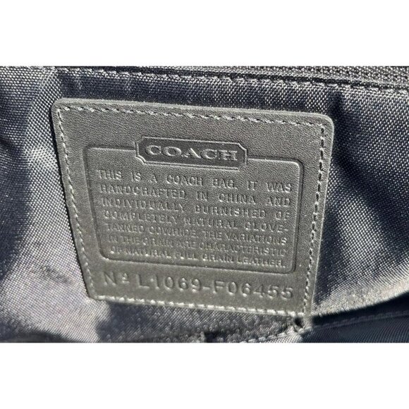 Coach F06455 Thompson Black Briefcase Laptop Bag With Buckle Detail 2010 - Picture 3 of 6